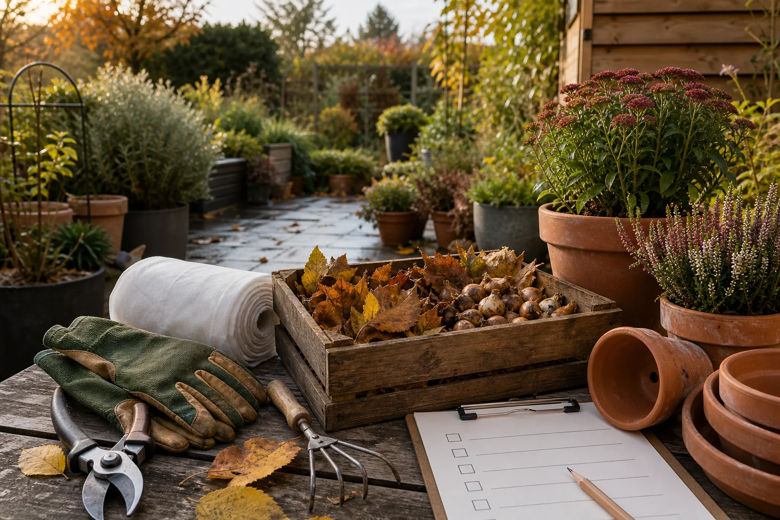 Garten Herbst Vorbereiten Checkliste: praktische Checkliste